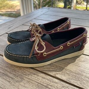 Sebago Black and Brown Flats